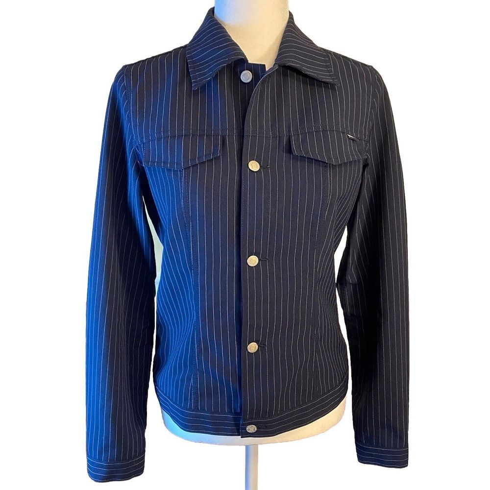 Tommy Jeans Vintage Y2K Size Medium‎ Lightweight Shirt Jacket Navy